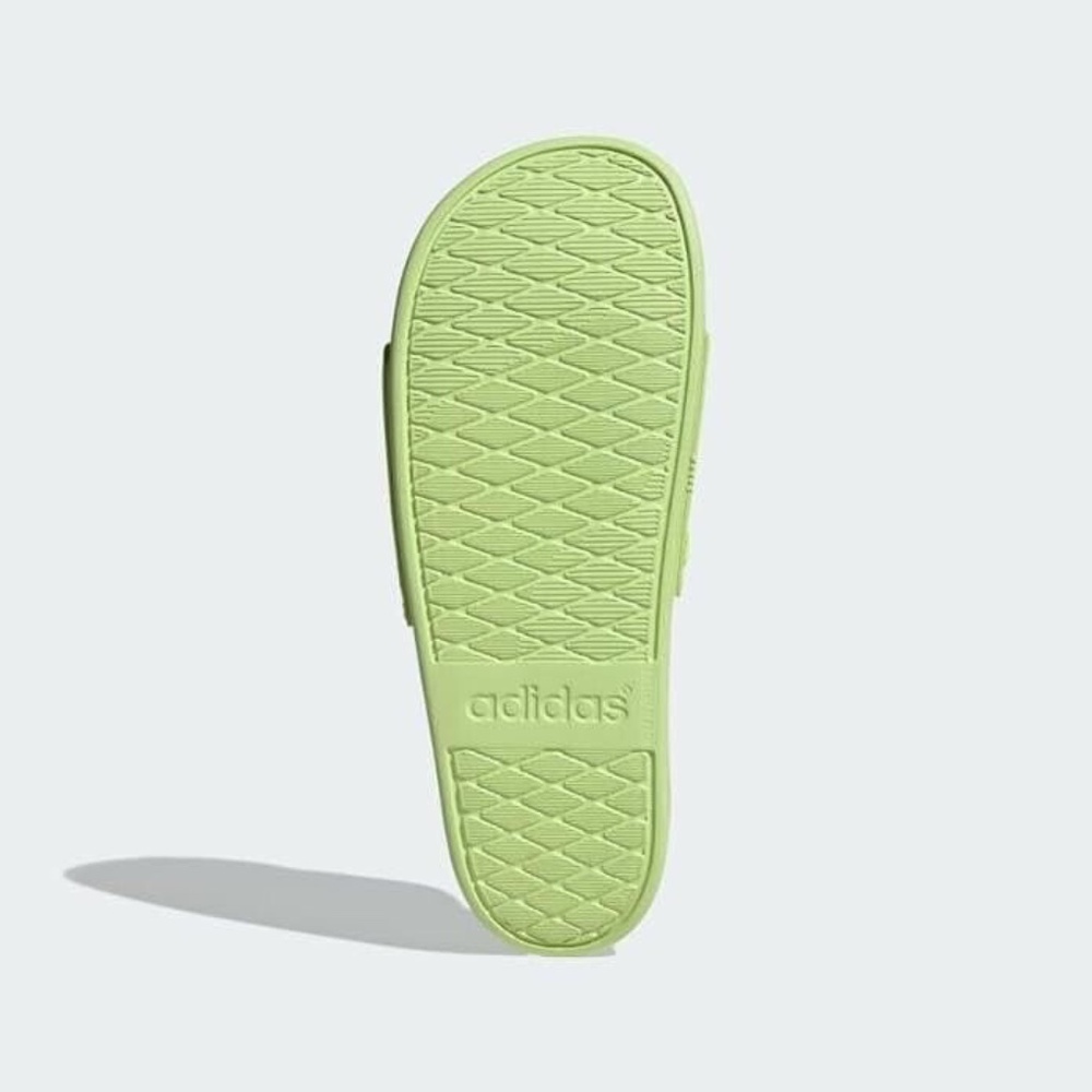 New Men's Adults adidas Adilette Comfort Slide Sandal Shoes Yellow Neon Size 15 - Picture 3 of 5